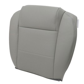 Priprilod Non Perforated Light Gray Driver Side Bottom Replacement Seat Cover Fit for Ford Mustang V6 2005 2006 2007 2008 2009