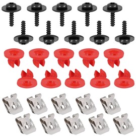 ZIMISI T30 Engine Splash Shield Guard Undertray Cover Screws Bolt Nut Clip Kit, Engine Splash Shield Guard Body Kit for Most Vehicles (30PCS)