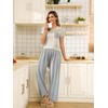 Famulily Lounge Wear Sets for Women Summer T Shirts With