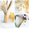 NLUS 2 PCS Gold Table Runner, 11"x108" Per Roll Sequin