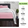 king size fitted sheets Blush Pink Microfibre Bottom bedsheet Deep