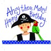 ALEX CLARK Ahoy There Matey Birthday Card