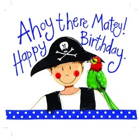 ALEX CLARK Ahoy There Matey Birthday Card