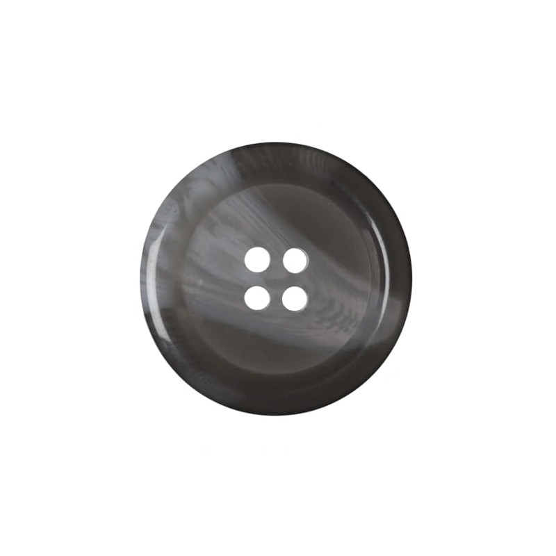 Pack of 6 (32L) 20mm Round Faux Horn Plastic Buttons