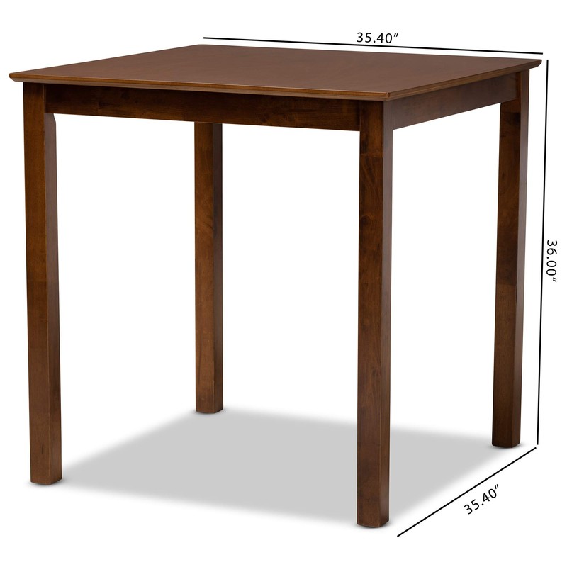 Baxton Studio Pub Tables, Walnut