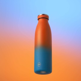 GadHome GH Bottle, Stainless Steel, 500 ml, Orange Navy, Reusable Vacuum Metal Thermos Flask, Water Bottle, Leak-Proof Insulated Thermos Flask, BPA-Free Insulated Flask for Sports, Office
