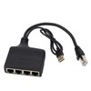 Gigabit Ethernet Splitter 1 in 4 Out 1000Mbps RJ45 Cable