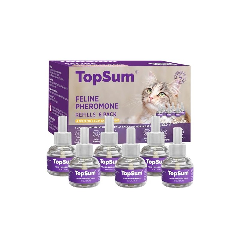 TopSum Cat Calming Pheromone Diffuser: Feline Pheromones Plug in for