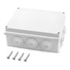 QWORK® Surface-Mounted Junction Box, Junction Box, Waterproof, Dustproof, IP65, ABS