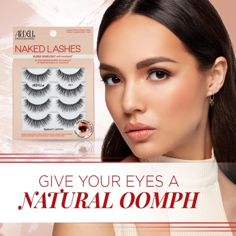 Ardell Naked Lashes 421 Pack Of 4 False Eyelashes Soft