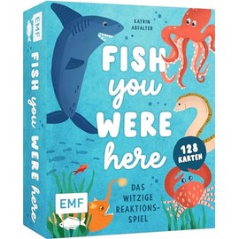 Edition Michael Fischer 34275 Card Game: Fish You were Here, Blubb, Snap, Give Your Cards for 2-6 People from 6 to 99 Years, The Funny Reaction Game