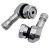 2x Motorcycle Aluminium Angle Valve Silver 11.3 mm Valves Angle