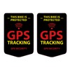 GPS Tracking 2 Pieces Stickers for the Bicycle, Bike Sticker,