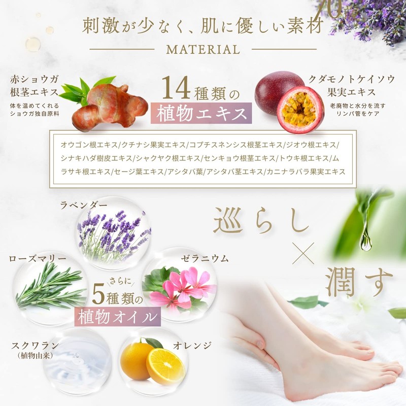 (Supervised by KMR Foot Massage) Le Pied Massage Gel, 6.3