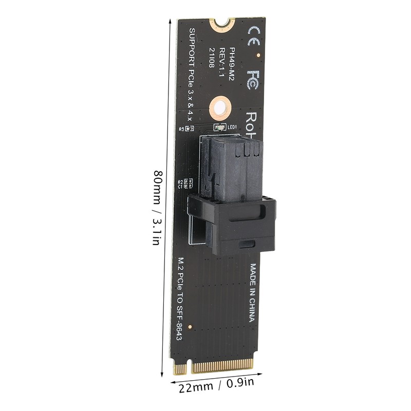 Adapter Expansion Card M.2NVME to U.2 64GT / S Strong