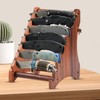 Knife Block, Natural Walnut Wood Fixed Blade Knife Collection Display