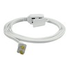Prime Wire & Cable EC660606 6-Foot 16/2 SPT-2 3-Outlet Cord,