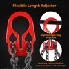 BEAMNOVA Lifting Chains with Adjuster Hooks, 3/8 Inch x 10