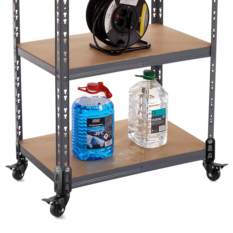 Chegulu 3" Storage Rack Caster Wheels, Storage Shelf Accessories Fit