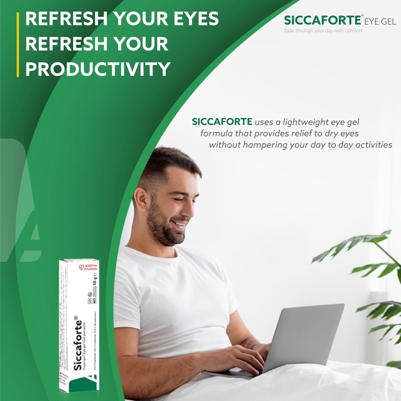 Siccaforte | Intensive Dry Eye Gel with Carbomer | Smooth,