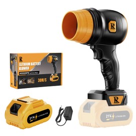 R Conlifeus 21V Cordless Leaf Blower, Lightweight Handheld 67 MPH Compact Yard Blower for Patio/Garage & Window Track Cleaning – Battery & Fast Charger Included