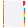 AVERY 8-Tab Binder Dividers, Write & Erase Multicolor Big Tabs,