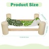 Dojomadf Wooden Bearded Dragon Cloth Bed, Reptile Hammock for Bearded