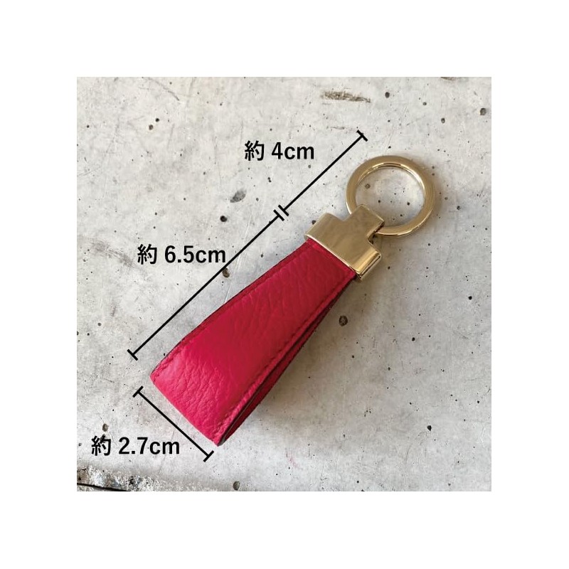 [mauve] 本革キーリング（キャメル）