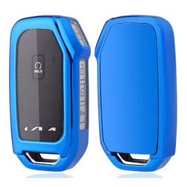 Horande Soft TPU Protector Key Fob Cover Case fit for 2020 2021 2022 Kia Telluride K5 Ceed Cerato Forte NIRO Seltos SX Turbo Sorento Soul Sportage Keyless Entry Key Fob (Blue)