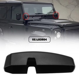 SG Store 1 Pair Car Windshield Bulkhead Support Bracket Covers LRD604 Compatible with Land Rover Defender Support Bracket Protective Cap Covers ABS Plastic Black