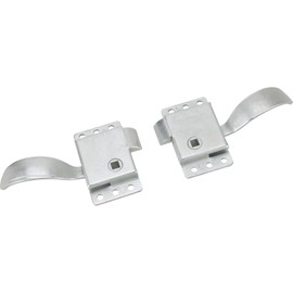 Speedway Motors Universal Steel Door Latch Set, Left and Right Side Zinc-Plated with 3.50” Arm Length, Compatible with 5/16” Square Shank Outside Door Handles, Easy Installation