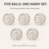 Shaker Bottle Mixing Balls, 5 Pack, 304 Stainless Steel Whisk