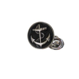 Kiola Designs Black Nautical Anchor Lapel Pin