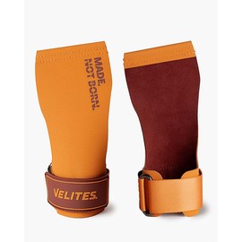 Velites All Terrain Chalk-Free CrossFit Hand Grips, Size M, Orange