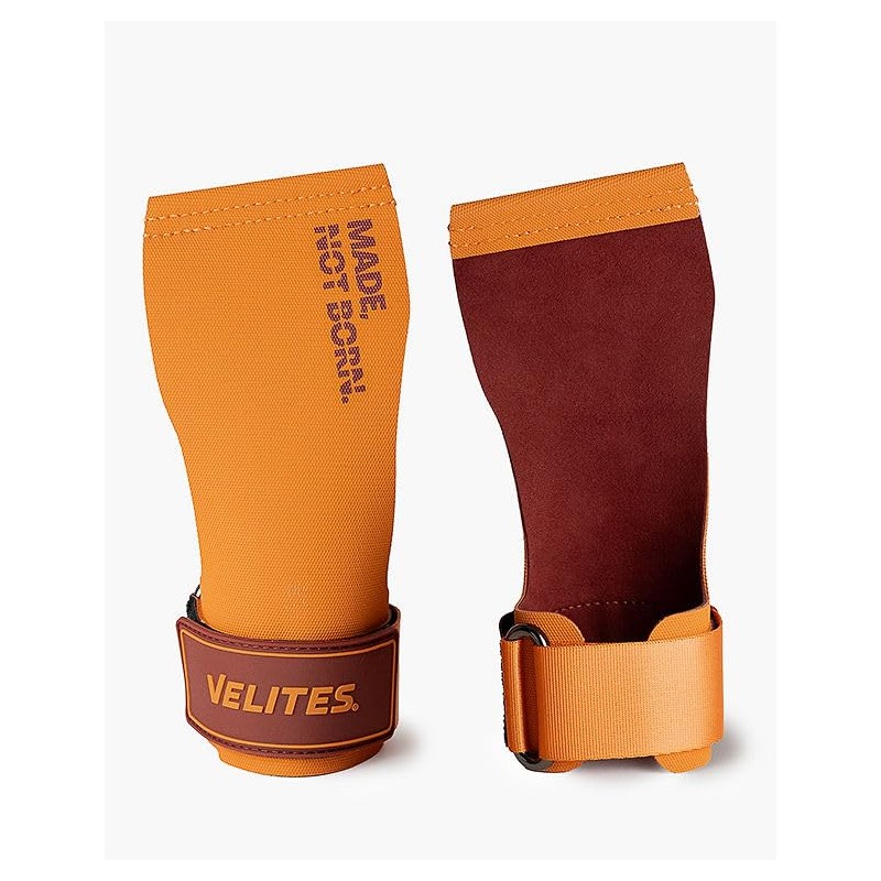 Velites All Terrain Chalk-Free CrossFit Hand Grips, Size M, Orange