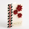 3.5cm Small Mixed Colour Poinsettia Christmas Flower Card Making Craft