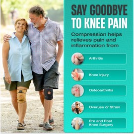 Modvel ELITE Knee Brace With Side Stabilizers & Patella Gel Pads for Maximum Knee Pain Support and Fast Recovery for Men and Women, Knee Pad for Running, Workout, Arthritis, Joint Recovery