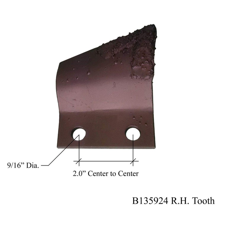 Digger Supply 5LH + 5RH Carbide Trencher Cup Teeth, fits