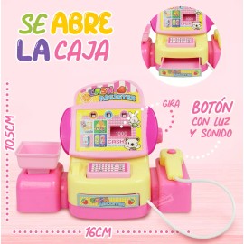 Caja Registradora Mini Caja Registradora Supermercado Juguete Sonido 888-43