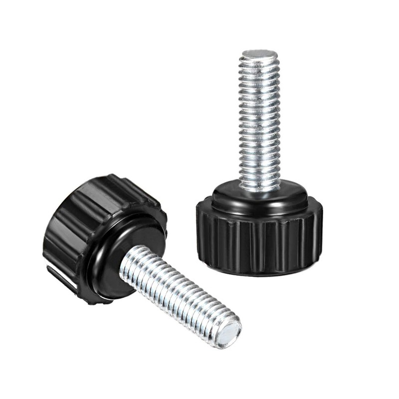 sourcing map M5 x 20mm Metric Male Thread Knurled Clamping