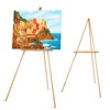 Falling in Art 65" A-Frame Tripod Easel Stand, Wooden Display