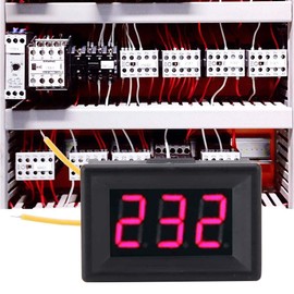 Akozon AC Voltage Meter Panel Meter Digital 0.36 LED Display Voltmeter AC Voltage Meter Panel 70-380V for AC 220V Mains Current Test, Voltage Monitoring Generator and Inverter and Other AC Switches