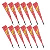 12pcs 0.9oz Temporary Tattoo Paste Red Professional Waterproof Safe DIY