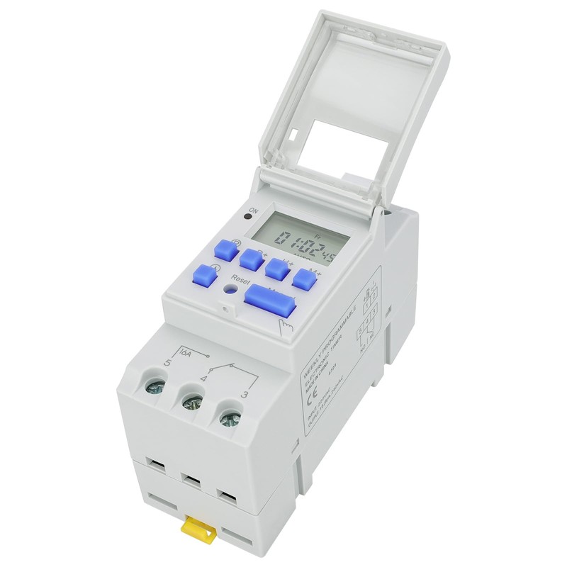Weasch Timer Switch, THC15A, AC 220-240V 16Amp, Digital LCD Power