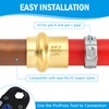 (Znkiok 8Pack) 3/4" Press x 3/4" Pex Fittings Brass Coupling