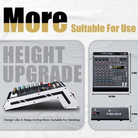6 Channel Audio Mixer Sound Board Console System 99 DSP DJ Mixer 48V Phantom for Karaoke DJ Studio Streaming Recording