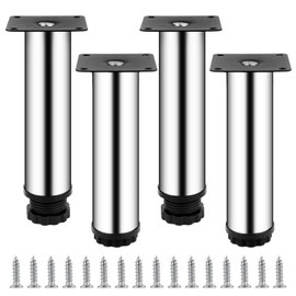 Pack of 4 Adjustable Furniture Feet, 15 cm Furniture Feet, Cabinet Feet, Sofa Feet, Cabinet Legs, Cabinet Feet for Shelf Feet, Furniture Foot, Chairs, Table, Desk, Couch, Sofa Feet Legs