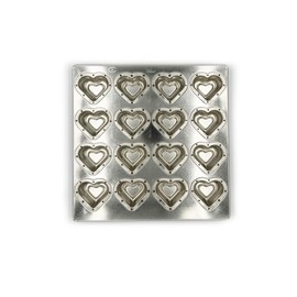 Matsunaga Manufacturing Silver Double Heart Top Plate 16 P