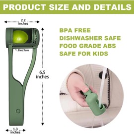 Taglierina per uva verde, in acciaio inox, per tagliare l'uva da 16,5 cm, accessorio da cucina per verdure, frutta, decorazione per torte