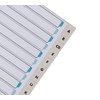 Elba 400012088 Strengthened Paper for Index A4 A-Z 20 Sections